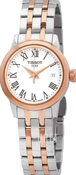 T-Classic Vit/Roséguldstonat stål Ø28 mm