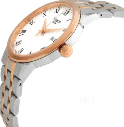 T-Classic Vit/Roséguldstonat stål Ø42 mm