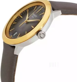 T-Gold Brun/Läder Ø33 mm