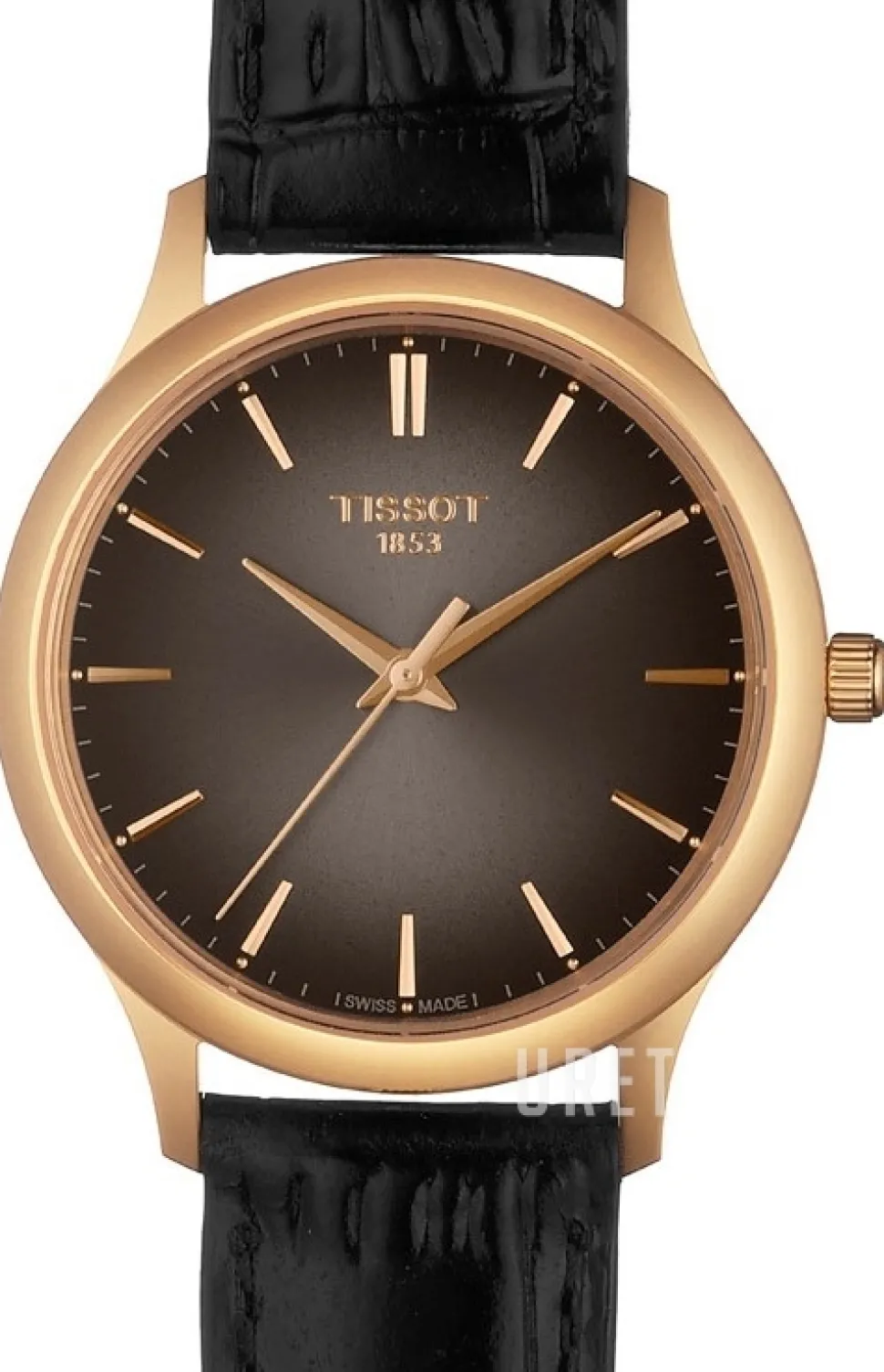 T-Gold Grå/Läder Ø32 mm