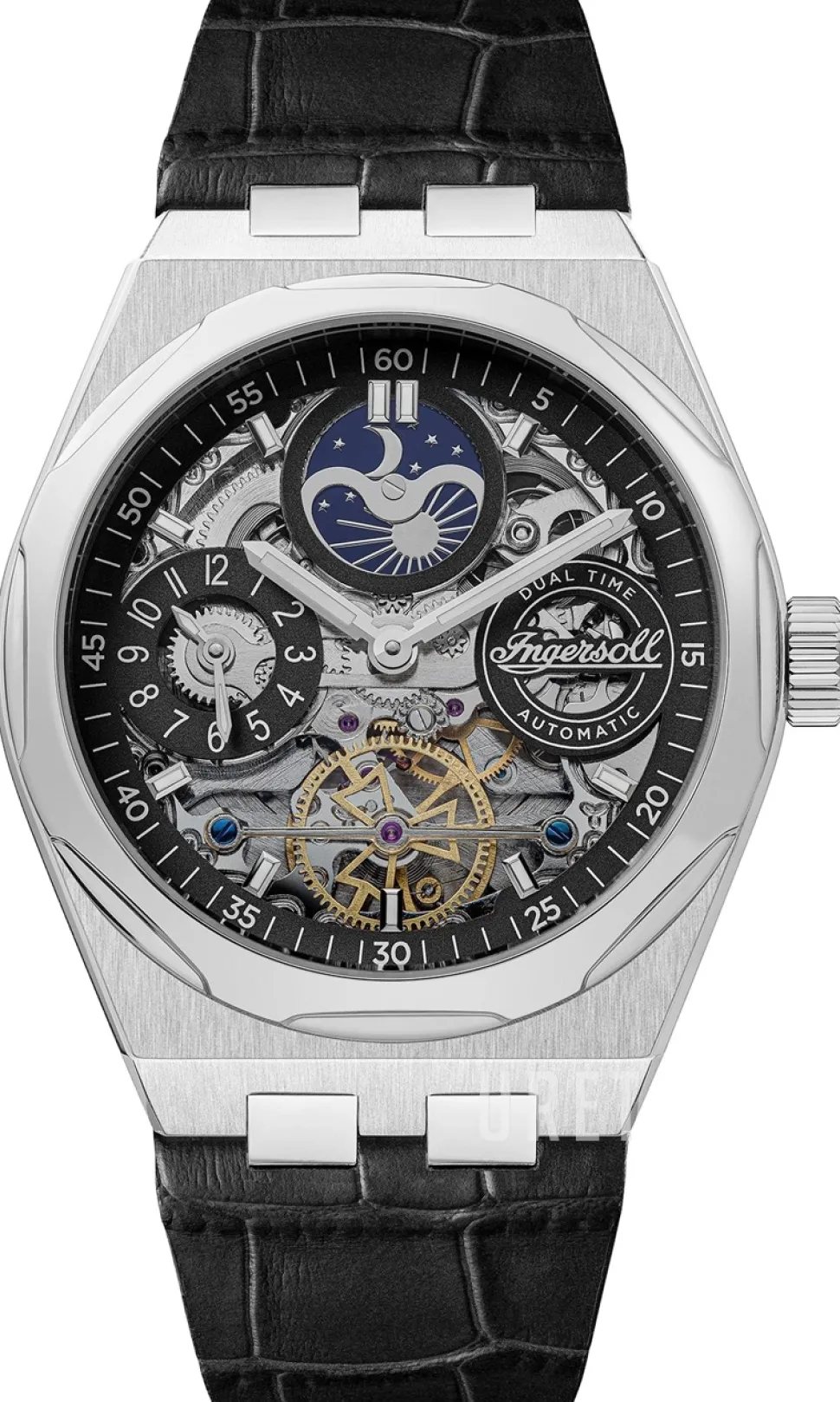 The Broadway Svart/Läder Ø43 mm