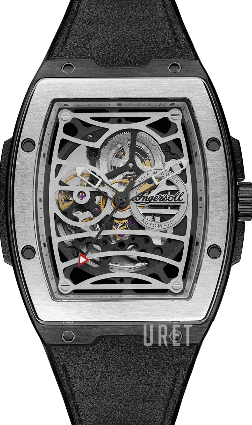 The Challenger Silverfärgad/Läder Ø42 mm