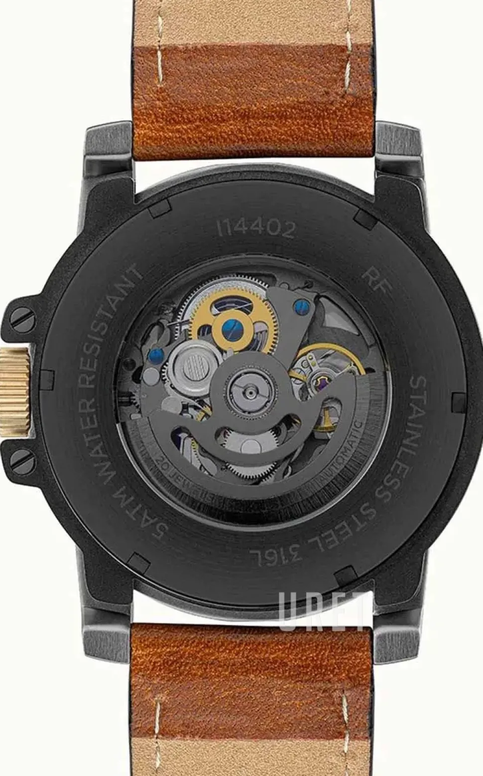 The Freestyle Svart/Läder Ø46 mm