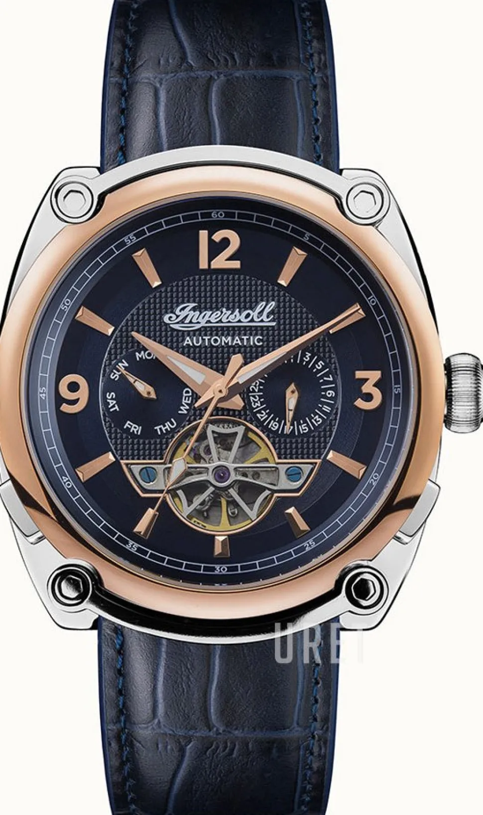 The Michigan Blå/Läder Ø45 mm