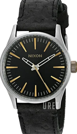 The Sentry Svart/Läder Ø38 mm