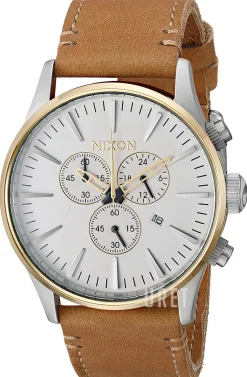 The Sentry Vit/Läder Ø42 mm