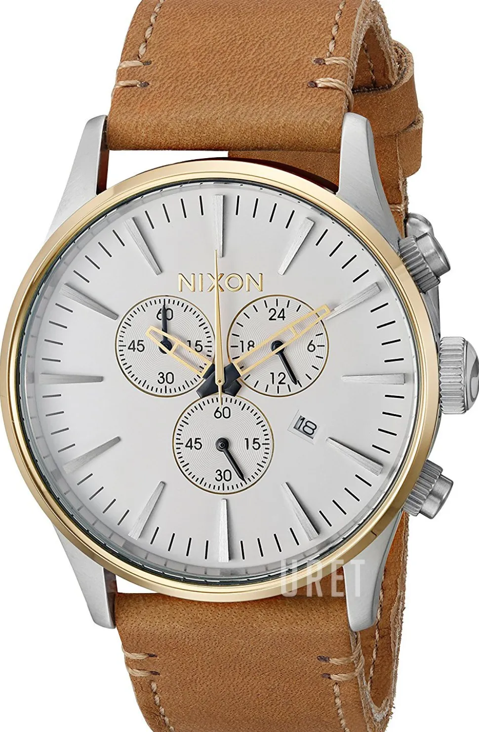 The Sentry Vit/Läder Ø42 mm