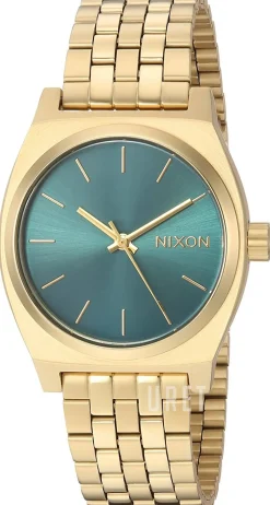 The Time Teller Grön/Gulguldtonat stål Ø31 mm