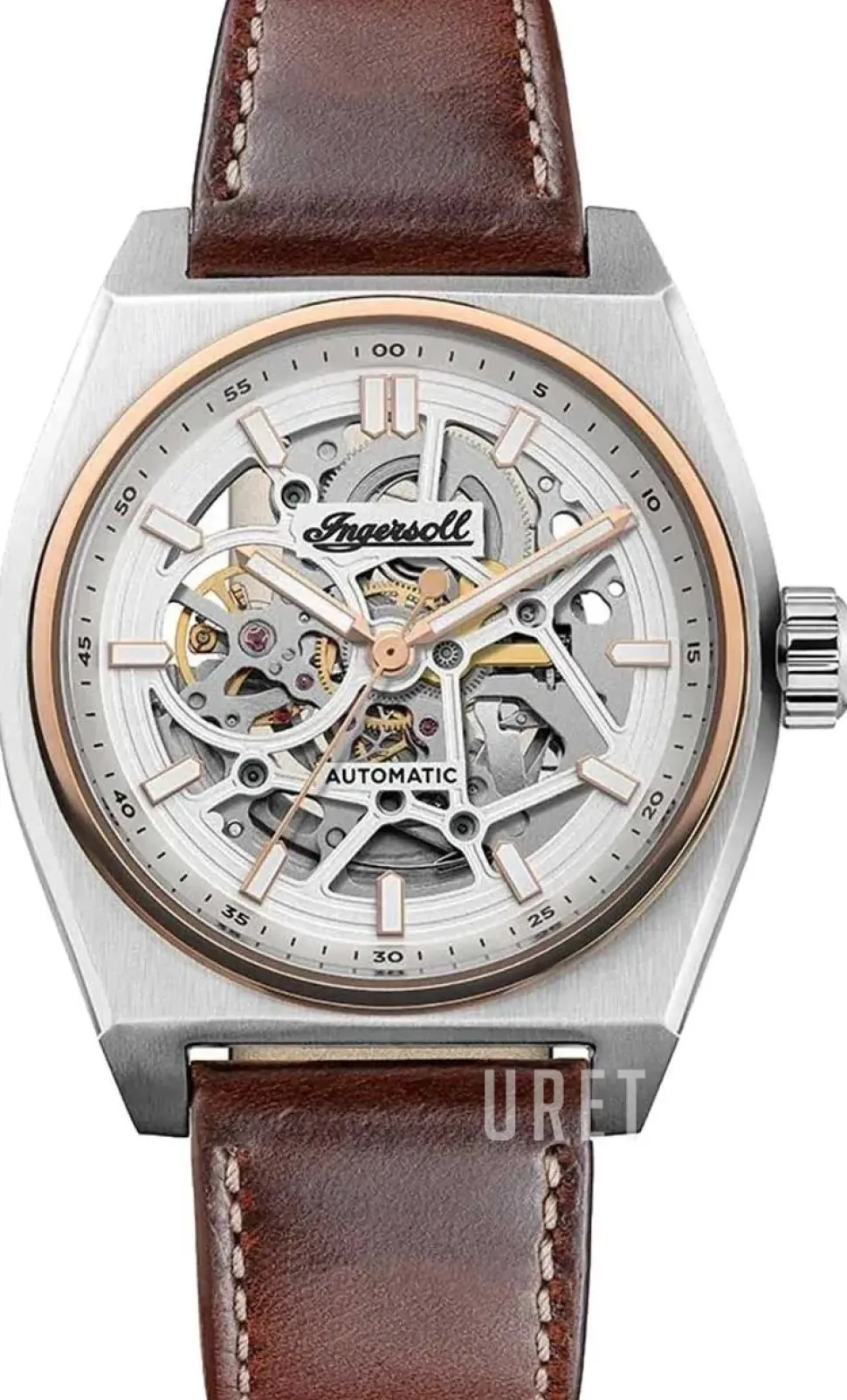 The Vert Silverfärgad/Läder Ø43 mm