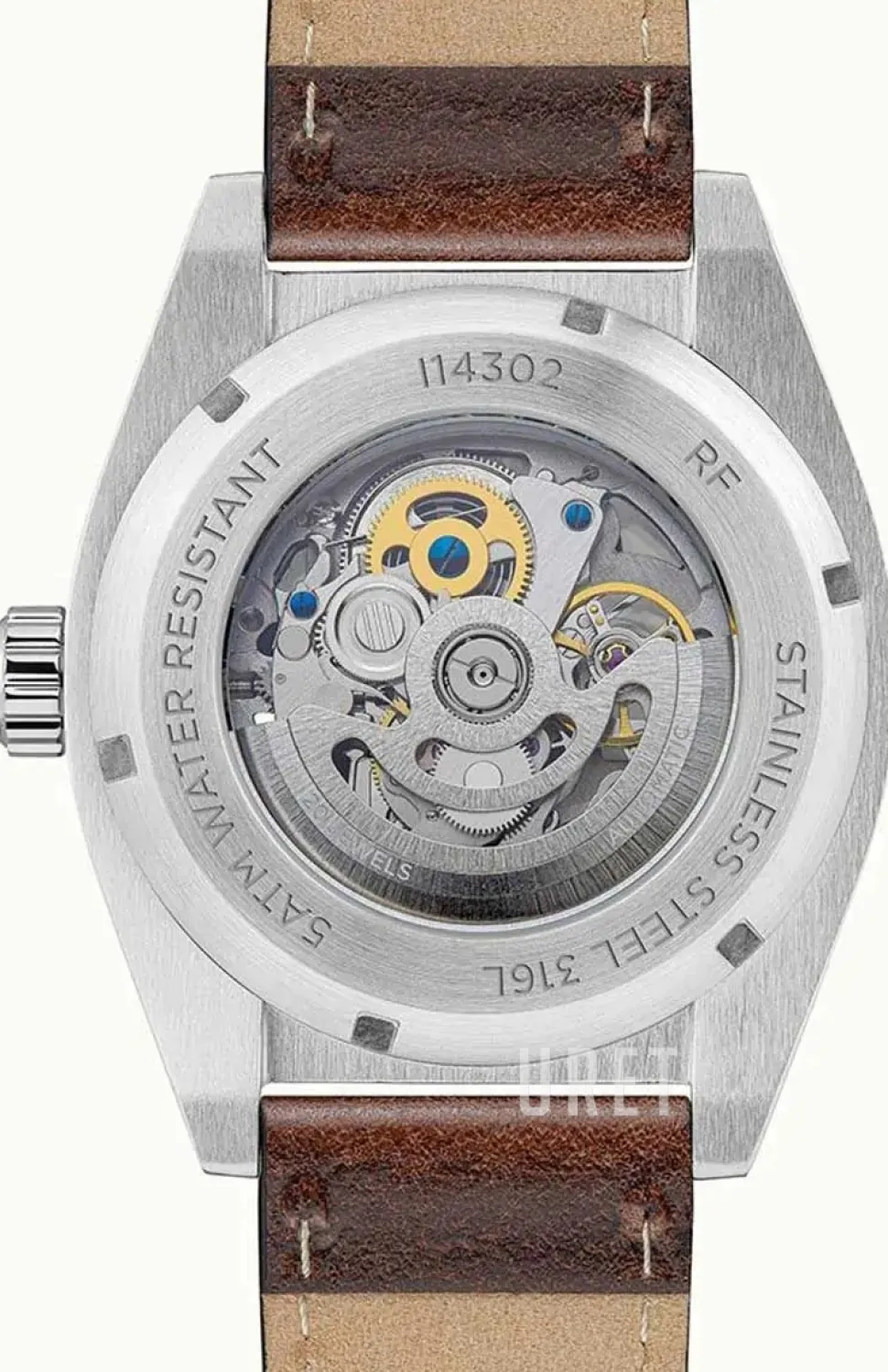 The Vert Silverfärgad/Läder Ø43 mm