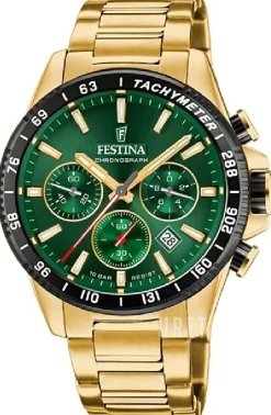 Timeless Grön/Gulguldtonat stål Ø43.5 mm