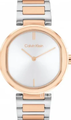 Timeless Silverfärgad/Roséguldstonat stål Ø36 mm