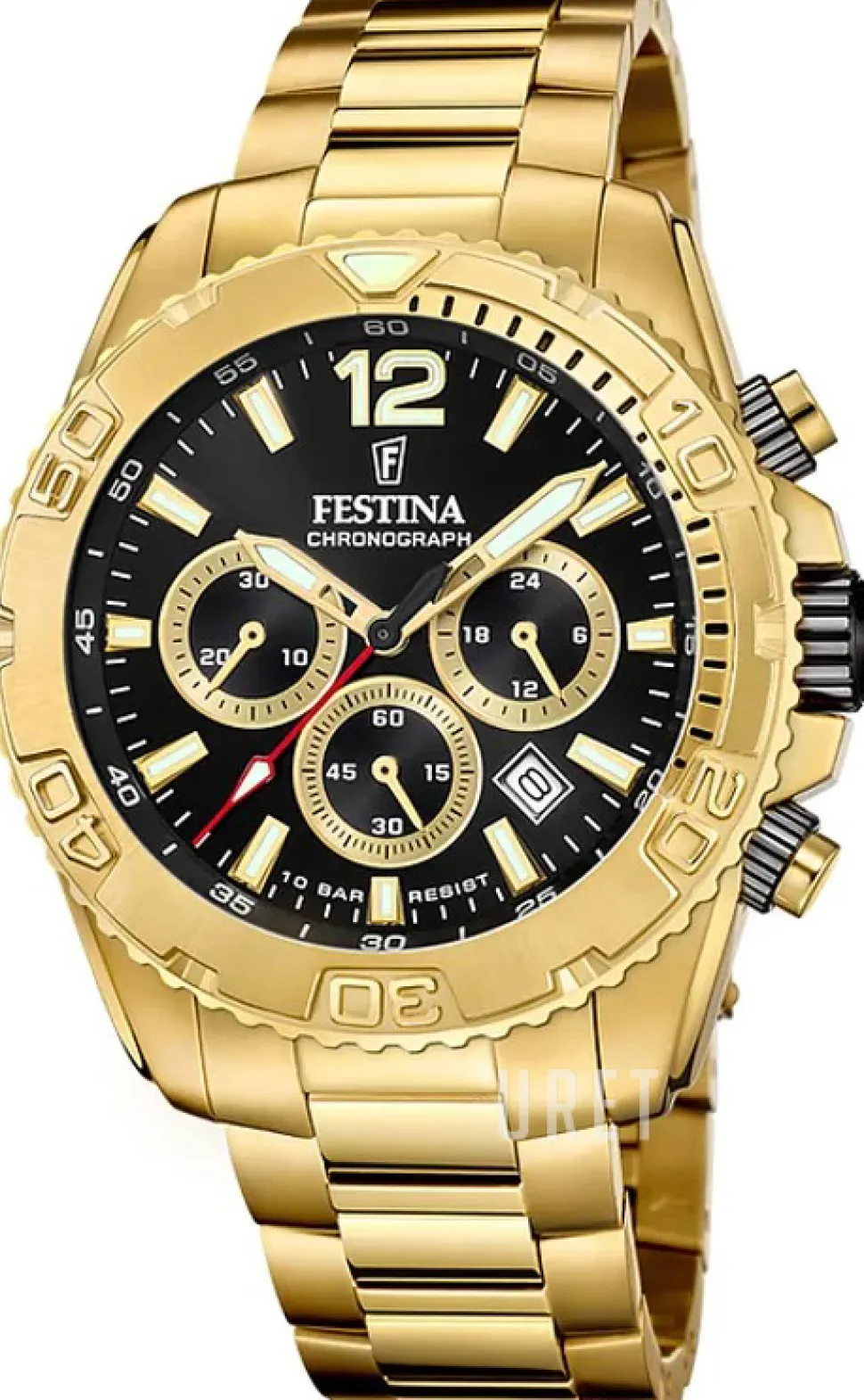 Timeless Svart/Gulguldtonat stål Ø45 mm