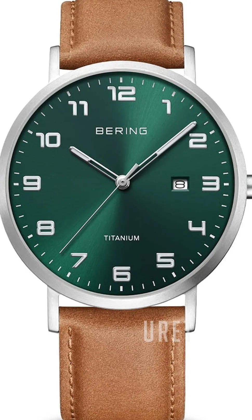 Titanium Grön/Läder Ø40 mm