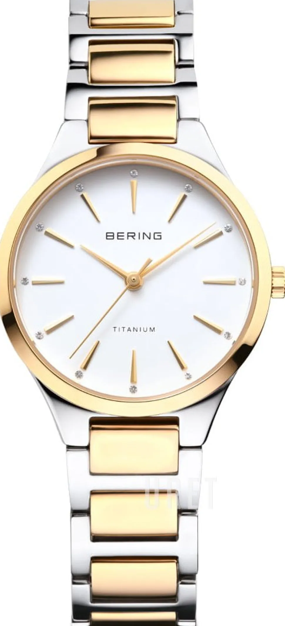 Titanium Vit/Gulguldtonat stål Ø30 mm