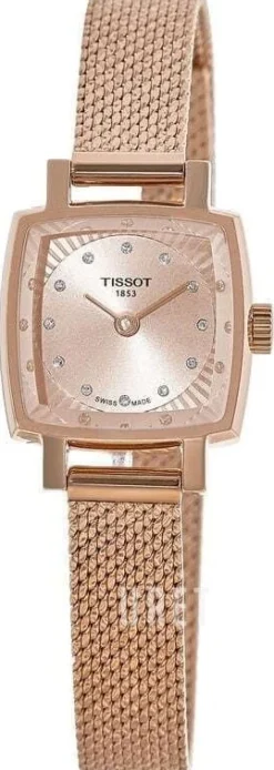 T-Lady Roséguldstonad/Roséguldstonat stål