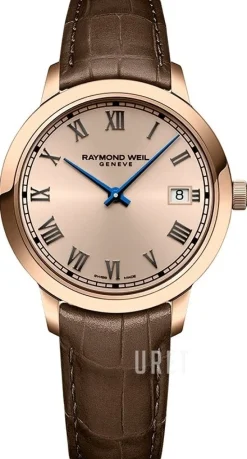 Toccata Roséguldstonad/Läder Ø34 mm