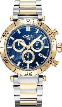 Toscana Blå/Gulguldtonat stål Ø43 mm