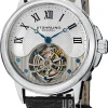 Tourbillon Silverfärgad/Läder Ø42 mm