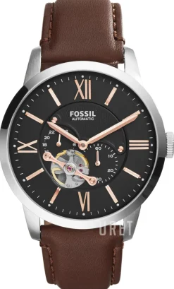 Townsman Svart/Läder Ø44 mm