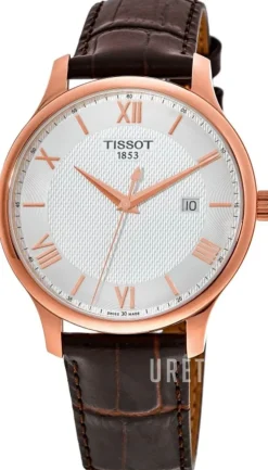 Tradition Silverfärgad/Läder Ø42 mm