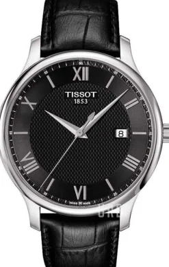 Tradition Svart/Läder Ø42 mm