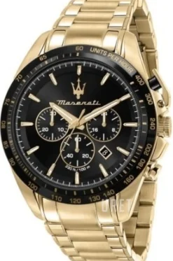 Traguardo Svart/Guldtonat stål Ø45 mm