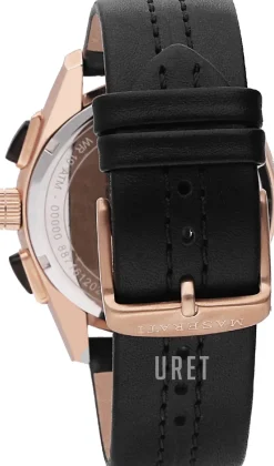 Traguardo Svart/Läder Ø45 mm