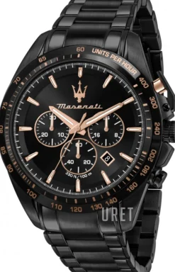 Traguardo Svart/Stål Ø45 mm