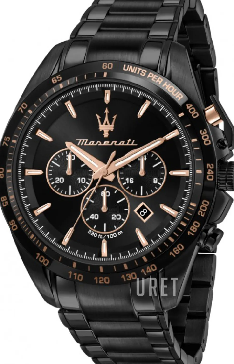 Traguardo Svart/Stål Ø45 mm