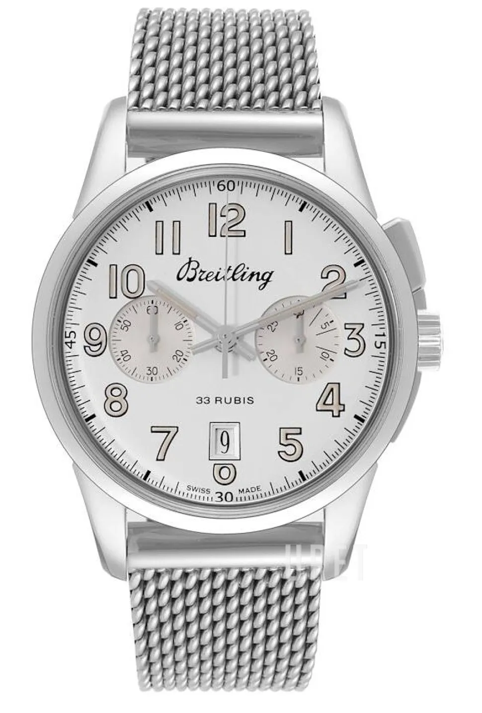 Transocean Chronograph Silverfärgad/Stål Ø43 mm