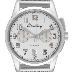 Transocean Chronograph Silverfärgad/Stål Ø43 mm