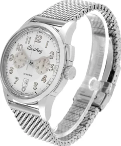 Transocean Chronograph Silverfärgad/Stål Ø43 mm