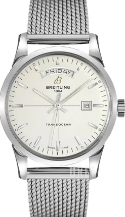 Transocean Day & Date Silverfärgad/Stål Ø43 mm