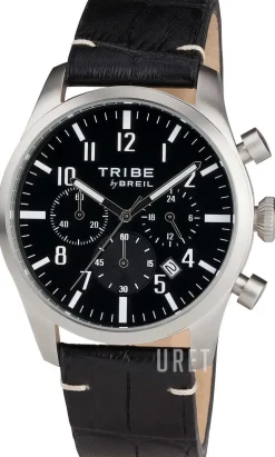 Tribe Svart/Läder Ø42 mm