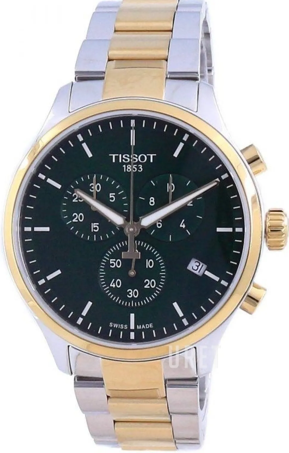 T-Sport Grön/Gulguldtonat stål Ø45 mm