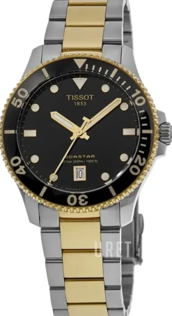 T-sport Seastar Svart/Guldtonat stål Ø40 mm