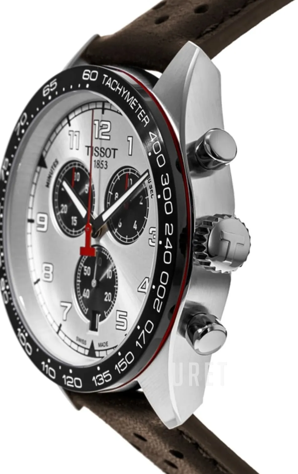 T-Sport Silverfärgad/Läder Ø45 mm