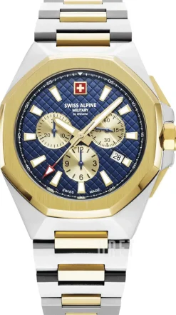 Typhoon Blå/Gulguldtonat stål Ø42 mm