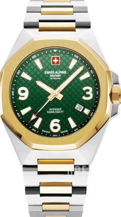 Typhoon Grön/Gulguldtonat stål Ø42 mm