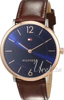 Ultra Slim Blå/Läder Ø40 mm