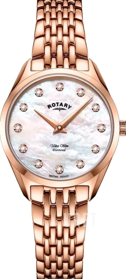 Ultra Slim Vit/Roséguldstonat stål Ø27 mm