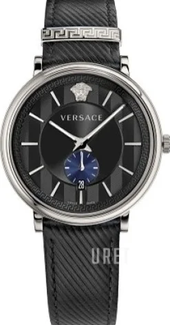 V Circle Svart/Läder Ø42 mm