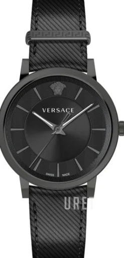 V Circle Svart/Läder Ø43 mm