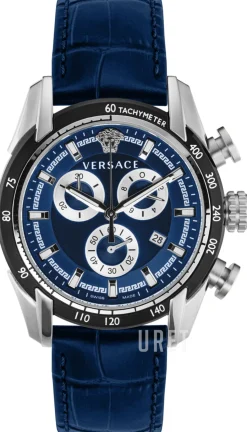 V Ray Blå/Läder Ø44 mm