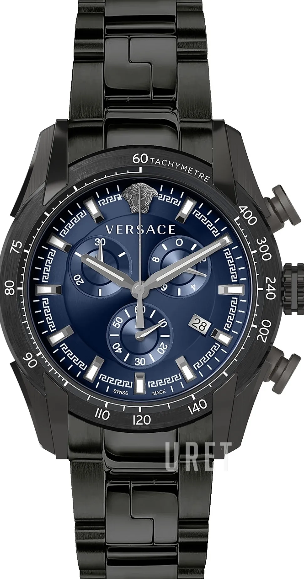 V Ray Blå/Stål Ø44 mm