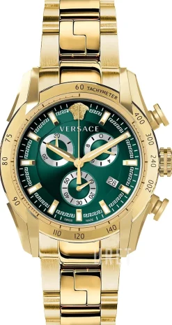 V Ray Grön/Gulguldtonat stål Ø44 mm