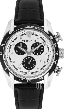 V Ray Silverfärgad/Läder Ø44 mm