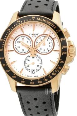 V8 Silverfärgad/Läder Ø42 mm