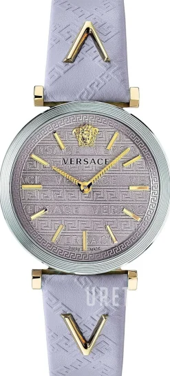 V Twist Silverfärgad/Läder Ø36 mm